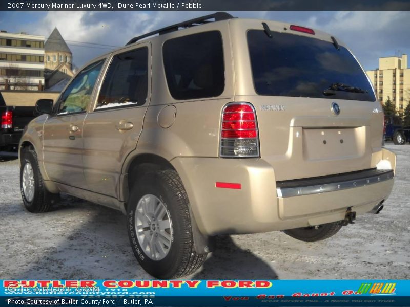 Dune Pearl Metallic / Pebble 2007 Mercury Mariner Luxury 4WD