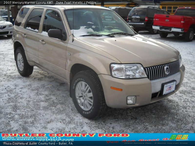 Dune Pearl Metallic / Pebble 2007 Mercury Mariner Luxury 4WD