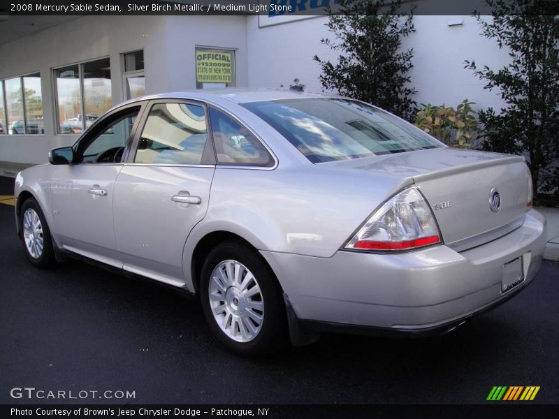 Silver Birch Metallic / Medium Light Stone 2008 Mercury Sable Sedan