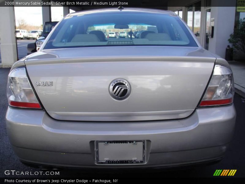 Silver Birch Metallic / Medium Light Stone 2008 Mercury Sable Sedan