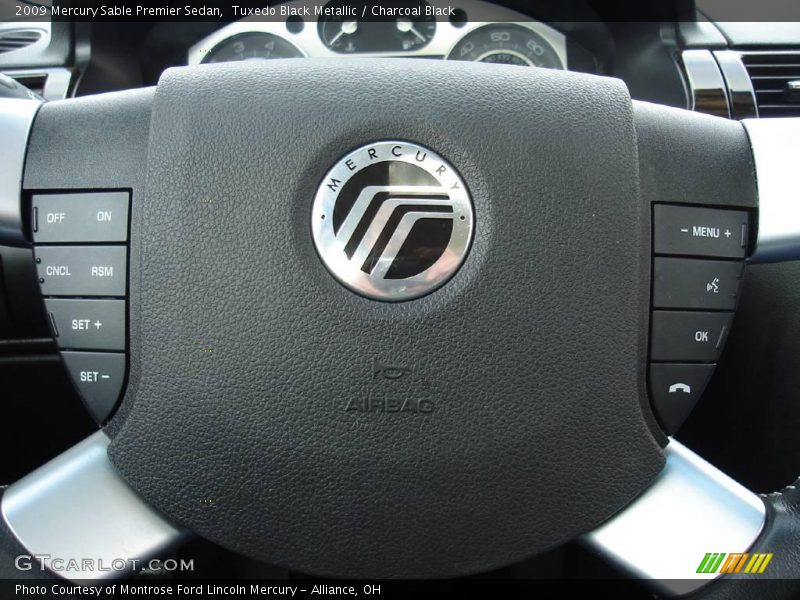 Tuxedo Black Metallic / Charcoal Black 2009 Mercury Sable Premier Sedan
