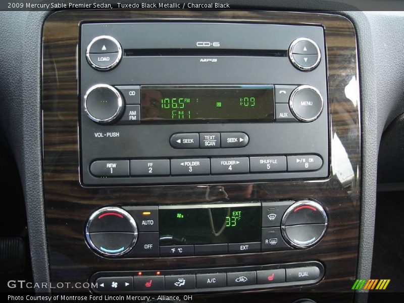 Tuxedo Black Metallic / Charcoal Black 2009 Mercury Sable Premier Sedan