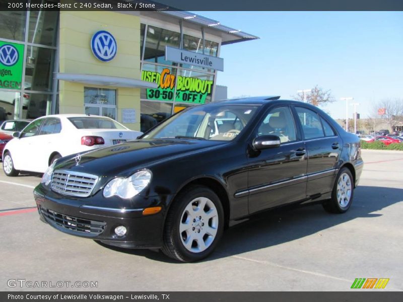 Black / Stone 2005 Mercedes-Benz C 240 Sedan