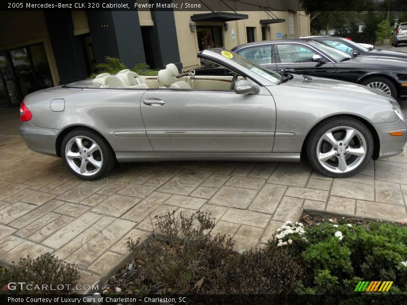 Pewter Metallic / Stone 2005 Mercedes-Benz CLK 320 Cabriolet