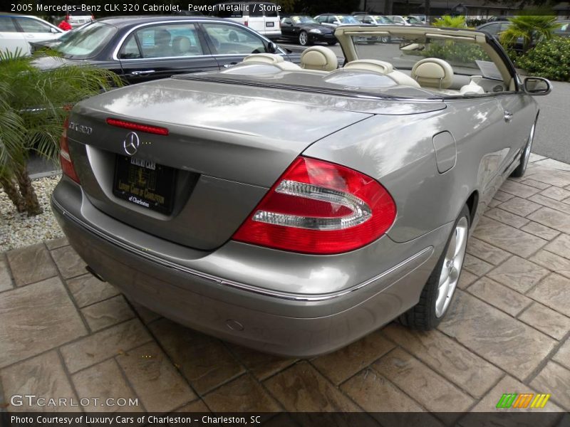Pewter Metallic / Stone 2005 Mercedes-Benz CLK 320 Cabriolet
