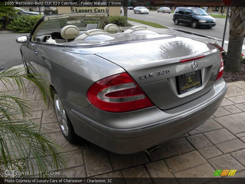 Pewter Metallic / Stone 2005 Mercedes-Benz CLK 320 Cabriolet