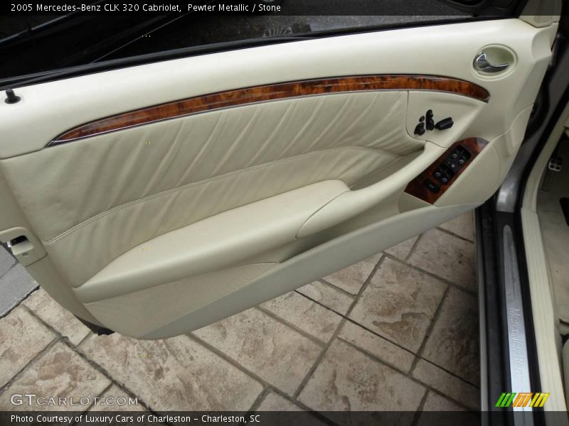 Pewter Metallic / Stone 2005 Mercedes-Benz CLK 320 Cabriolet