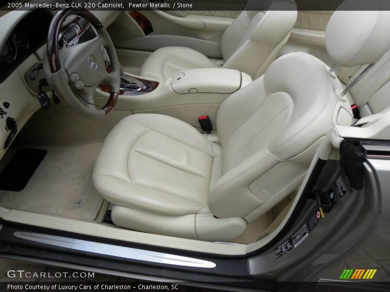 Pewter Metallic / Stone 2005 Mercedes-Benz CLK 320 Cabriolet