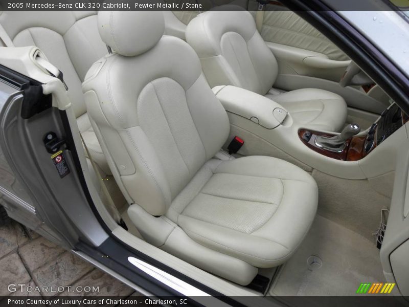 Pewter Metallic / Stone 2005 Mercedes-Benz CLK 320 Cabriolet