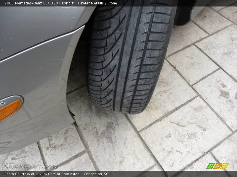 Pewter Metallic / Stone 2005 Mercedes-Benz CLK 320 Cabriolet
