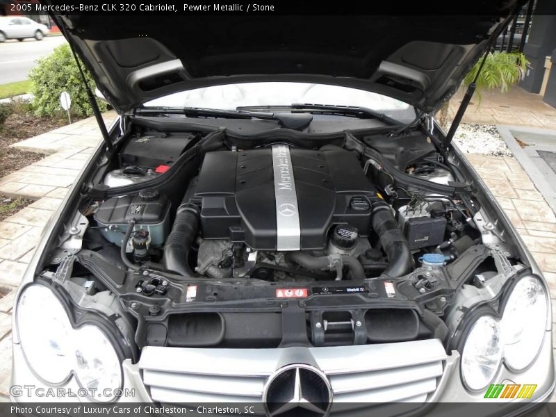 Pewter Metallic / Stone 2005 Mercedes-Benz CLK 320 Cabriolet