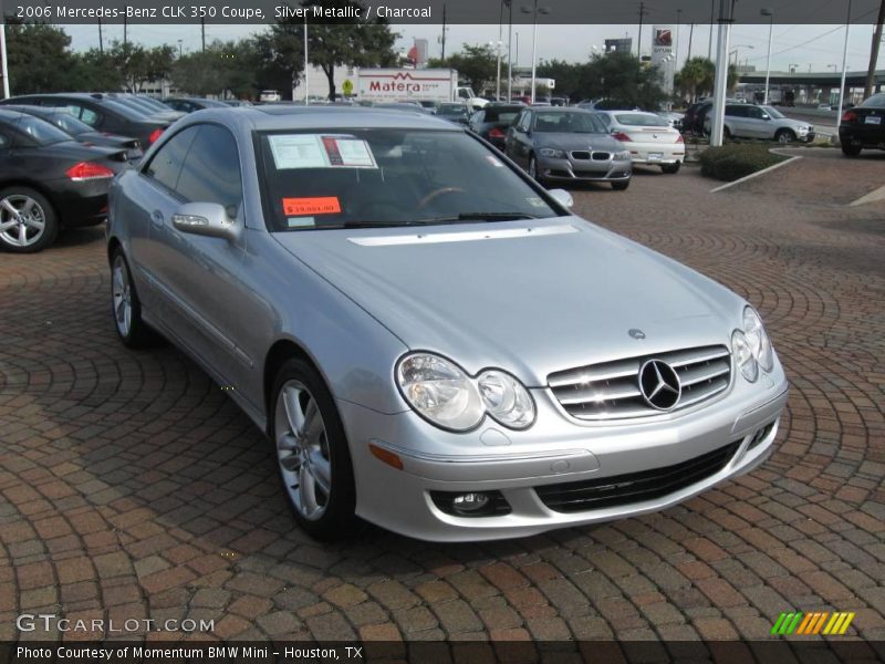 Silver Metallic / Charcoal 2006 Mercedes-Benz CLK 350 Coupe