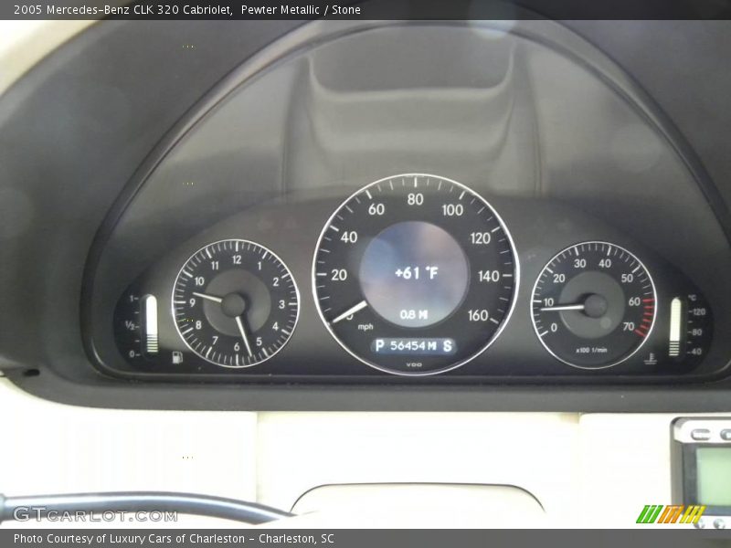 Pewter Metallic / Stone 2005 Mercedes-Benz CLK 320 Cabriolet