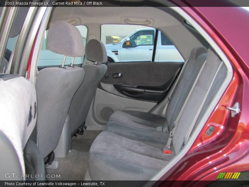 Garnet Red Mica / Off Black 2003 Mazda Protege LX