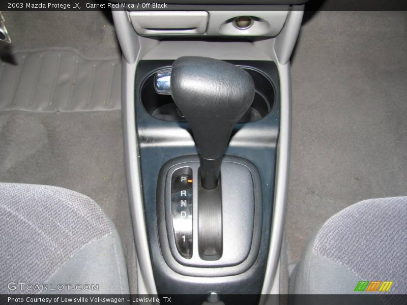Garnet Red Mica / Off Black 2003 Mazda Protege LX