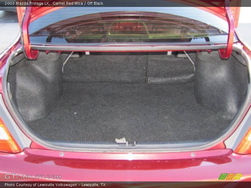 Garnet Red Mica / Off Black 2003 Mazda Protege LX