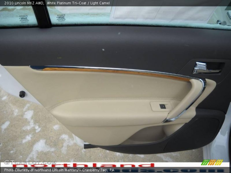 White Platinum Tri-Coat / Light Camel 2010 Lincoln MKZ AWD