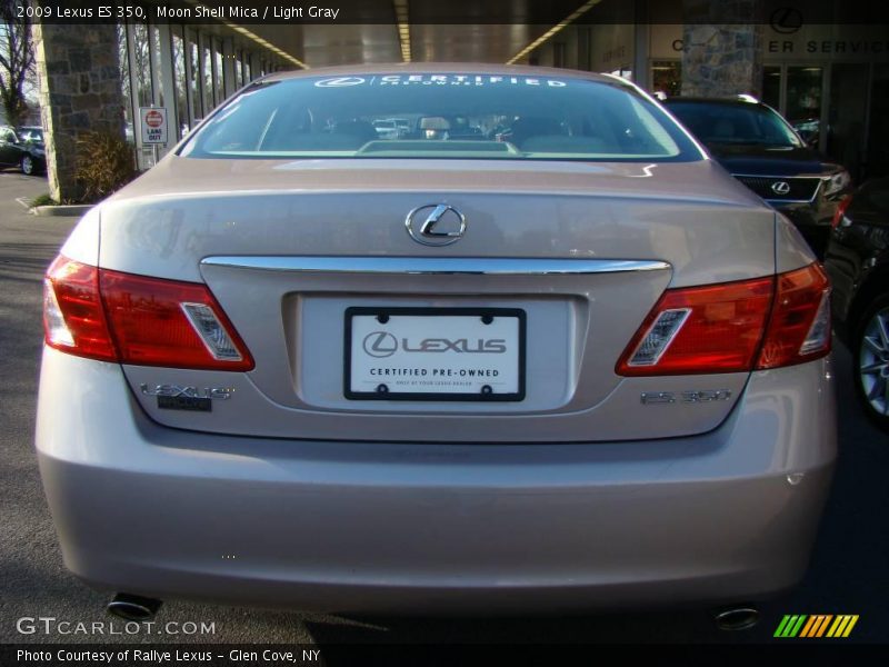 Moon Shell Mica / Light Gray 2009 Lexus ES 350