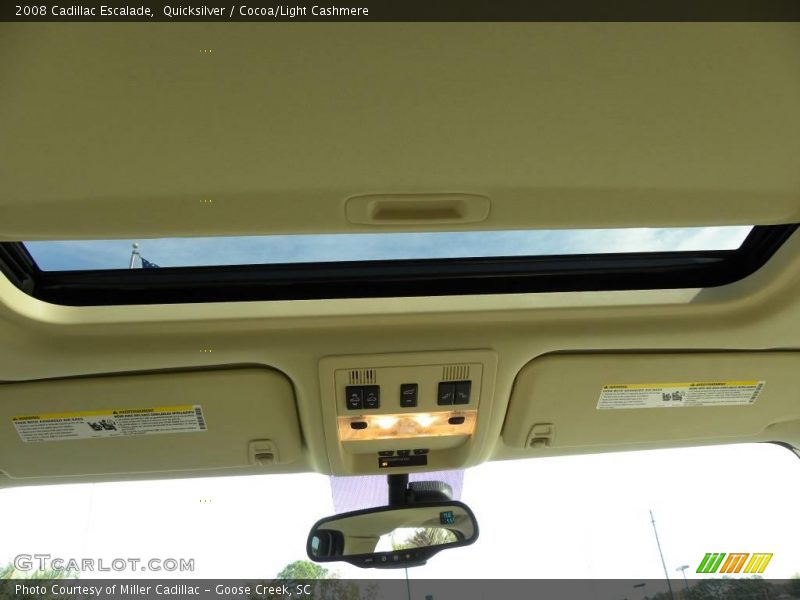 Quicksilver / Cocoa/Light Cashmere 2008 Cadillac Escalade