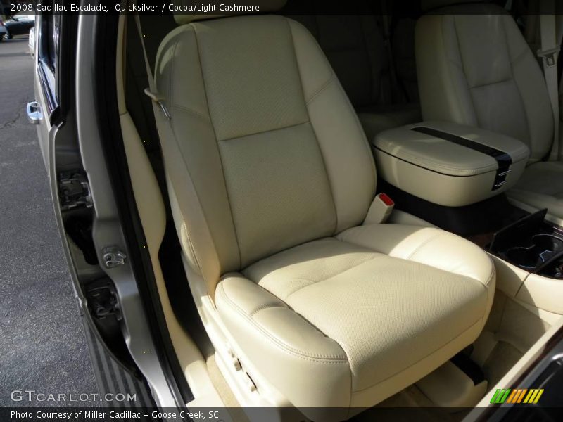 Quicksilver / Cocoa/Light Cashmere 2008 Cadillac Escalade