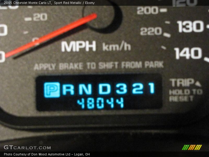 Sport Red Metallic / Ebony 2005 Chevrolet Monte Carlo LT