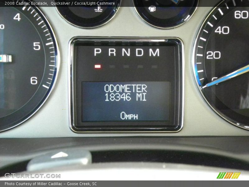 Quicksilver / Cocoa/Light Cashmere 2008 Cadillac Escalade