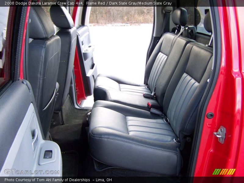 Flame Red / Dark Slate Gray/Medium Slate Gray 2008 Dodge Dakota Laramie Crew Cab 4x4