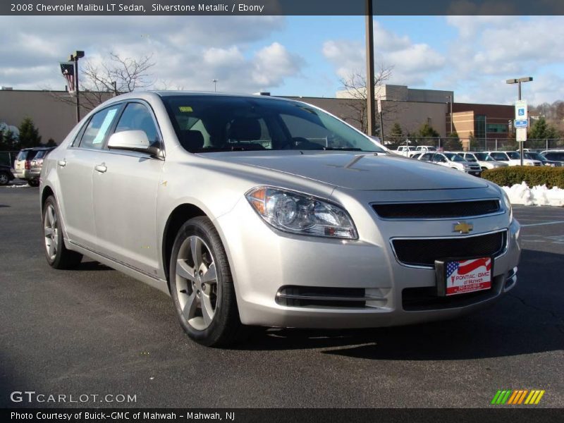 Silverstone Metallic / Ebony 2008 Chevrolet Malibu LT Sedan