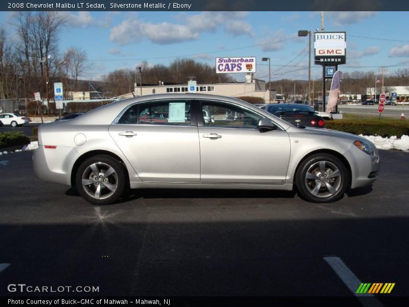 Silverstone Metallic / Ebony 2008 Chevrolet Malibu LT Sedan