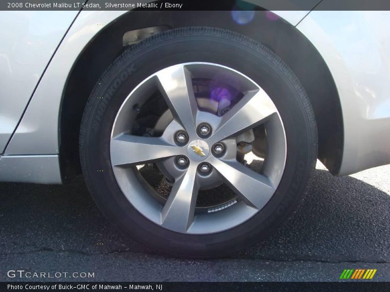 Silverstone Metallic / Ebony 2008 Chevrolet Malibu LT Sedan