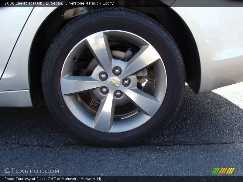 Silverstone Metallic / Ebony 2008 Chevrolet Malibu LT Sedan