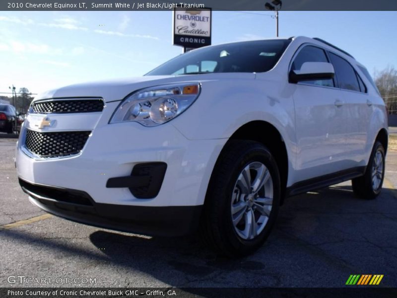 Summit White / Jet Black/Light Titanium 2010 Chevrolet Equinox LT