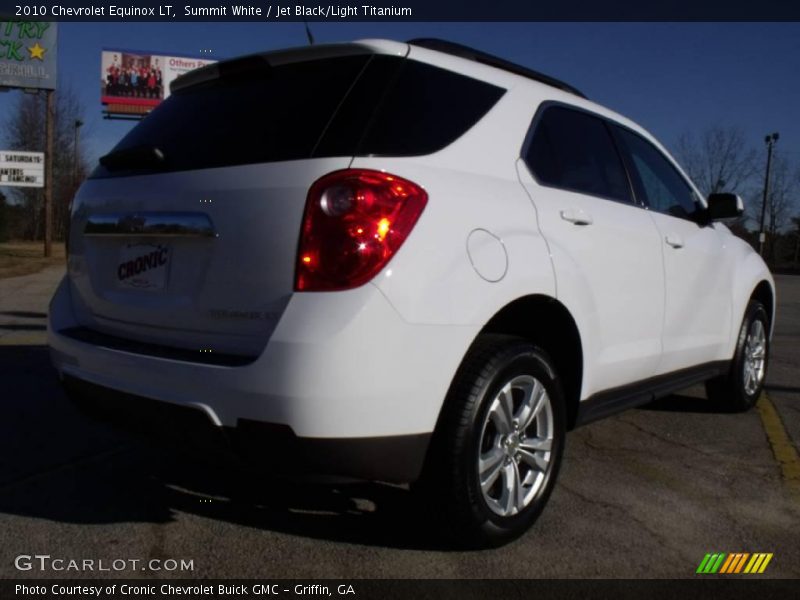 Summit White / Jet Black/Light Titanium 2010 Chevrolet Equinox LT