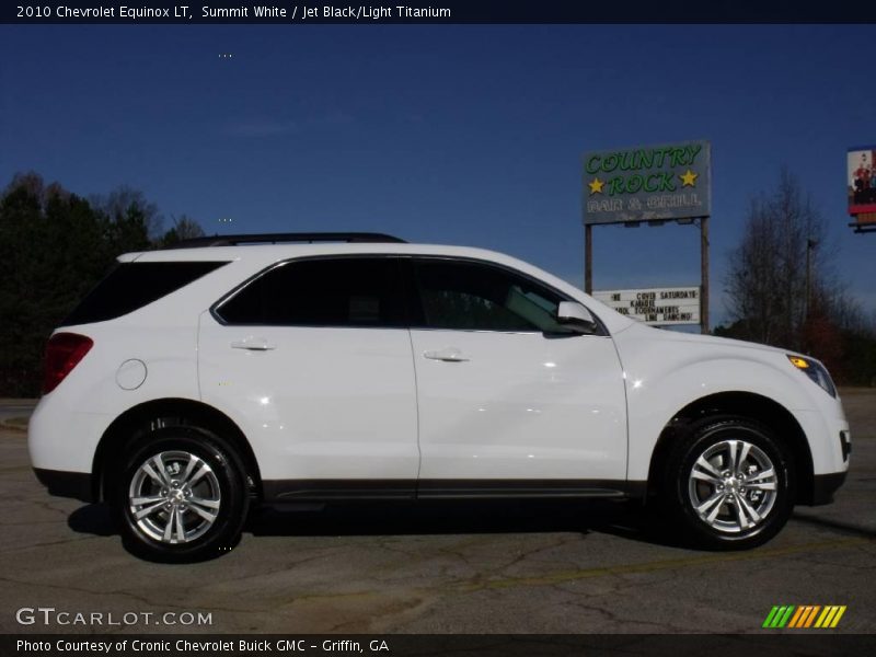 Summit White / Jet Black/Light Titanium 2010 Chevrolet Equinox LT