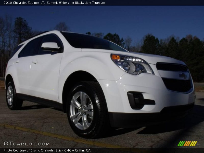 Summit White / Jet Black/Light Titanium 2010 Chevrolet Equinox LT