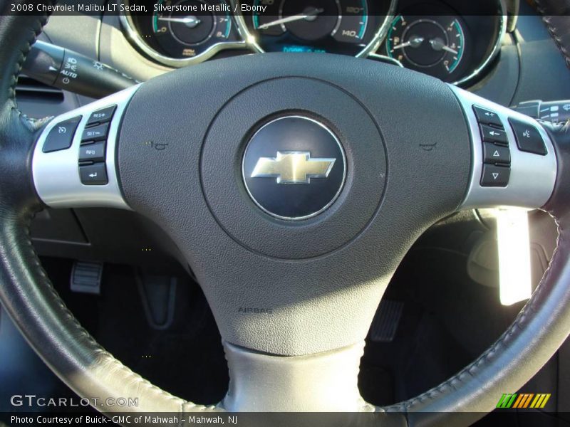 Silverstone Metallic / Ebony 2008 Chevrolet Malibu LT Sedan