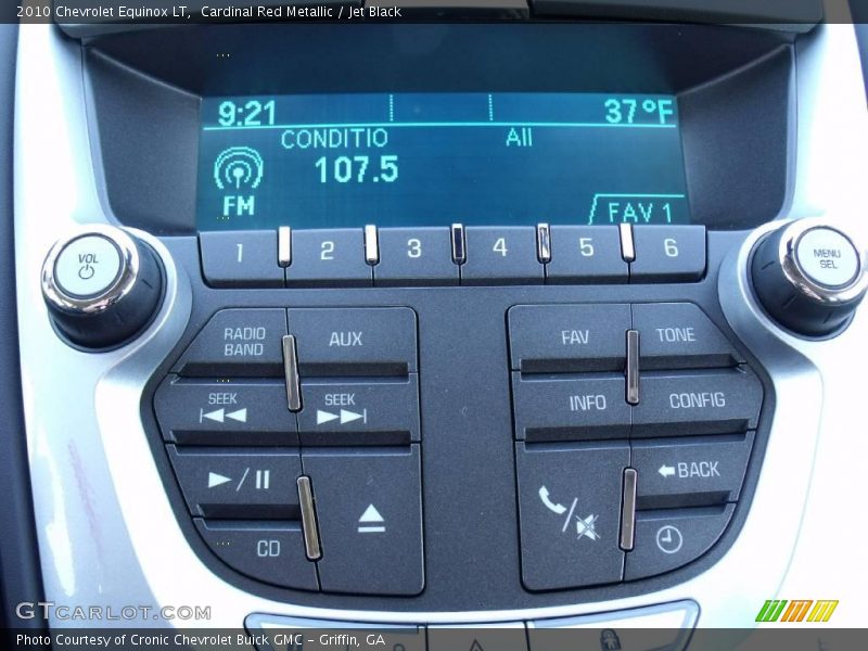 Cardinal Red Metallic / Jet Black 2010 Chevrolet Equinox LT