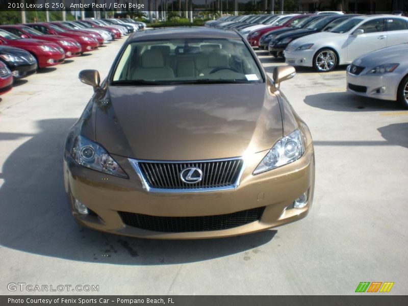 Amber Pearl / Ecru Beige 2010 Lexus IS 250