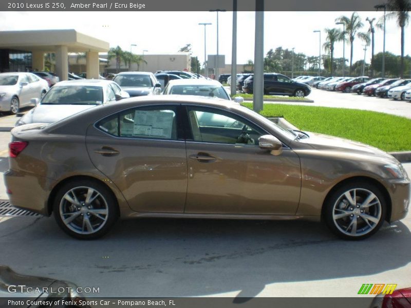 Amber Pearl / Ecru Beige 2010 Lexus IS 250