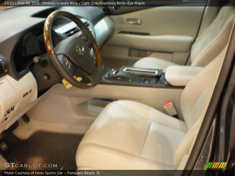 Smokey Granite Mica / Light Gray/Espresso Birds-Eye Maple 2010 Lexus RX 350