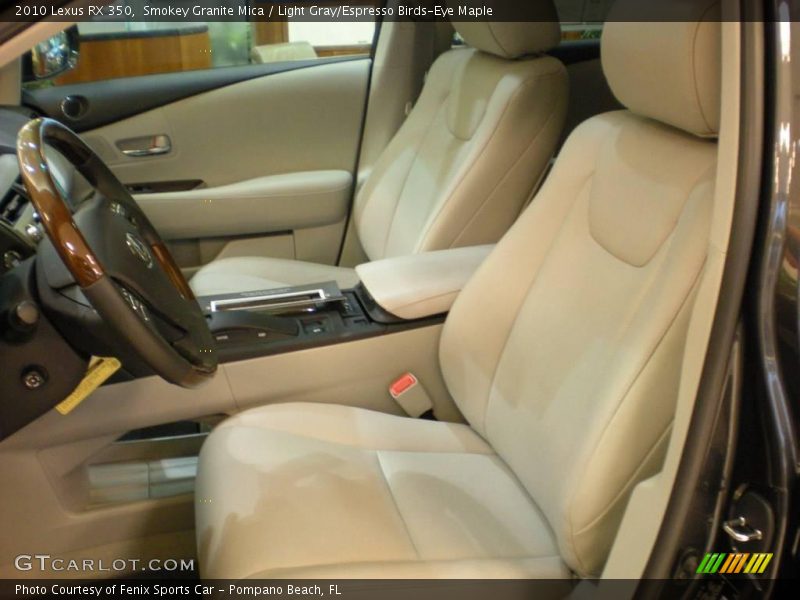 Smokey Granite Mica / Light Gray/Espresso Birds-Eye Maple 2010 Lexus RX 350