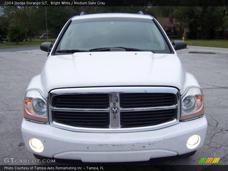 Bright White / Medium Slate Gray 2004 Dodge Durango SLT
