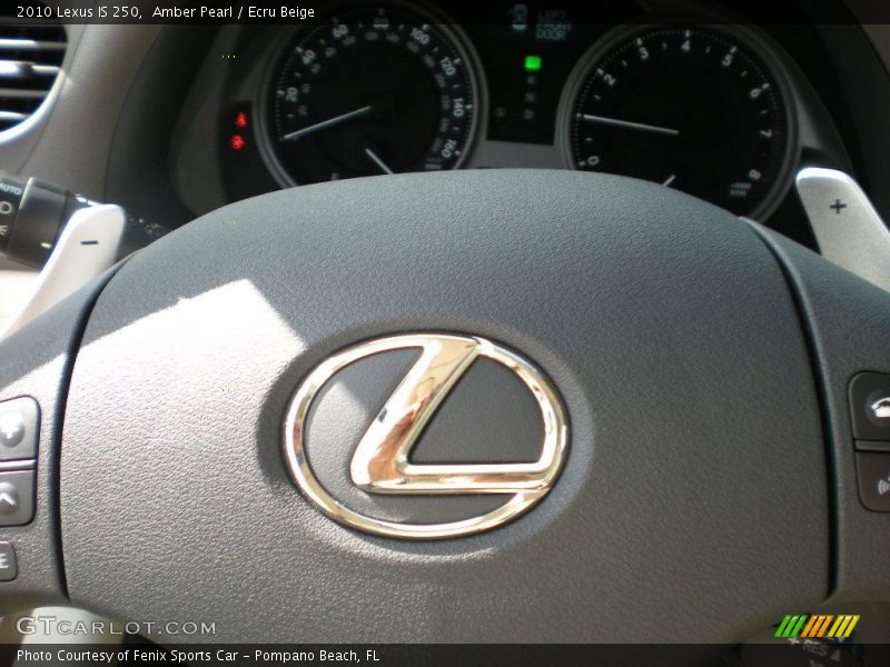Amber Pearl / Ecru Beige 2010 Lexus IS 250