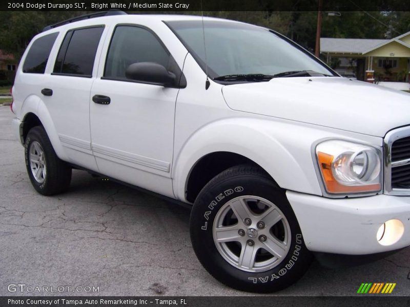 Bright White / Medium Slate Gray 2004 Dodge Durango SLT