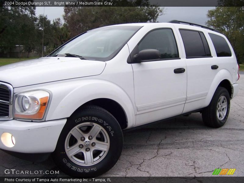 Bright White / Medium Slate Gray 2004 Dodge Durango SLT