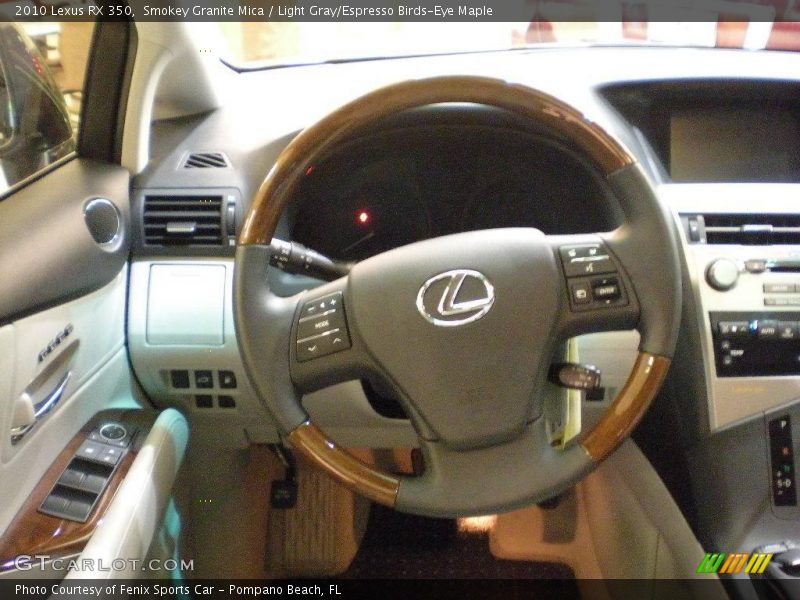 Smokey Granite Mica / Light Gray/Espresso Birds-Eye Maple 2010 Lexus RX 350