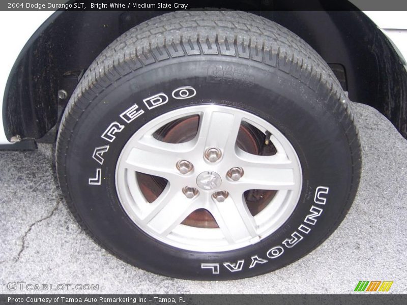 Bright White / Medium Slate Gray 2004 Dodge Durango SLT