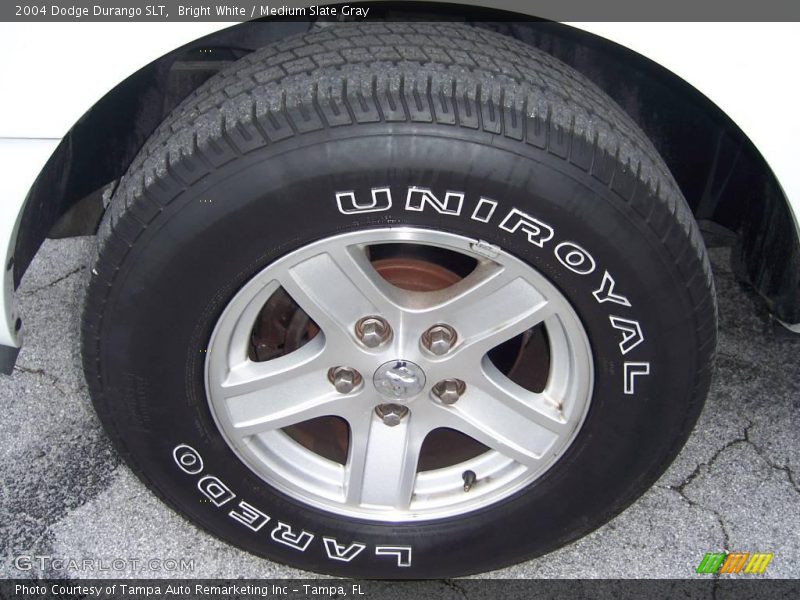 Bright White / Medium Slate Gray 2004 Dodge Durango SLT
