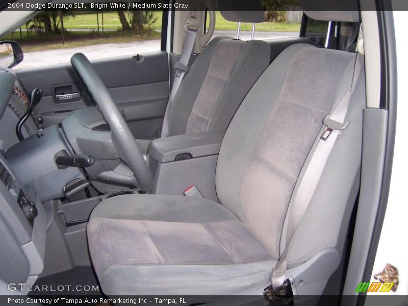 Bright White / Medium Slate Gray 2004 Dodge Durango SLT