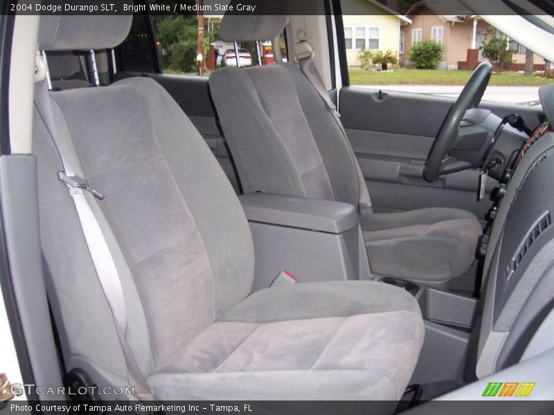 Bright White / Medium Slate Gray 2004 Dodge Durango SLT